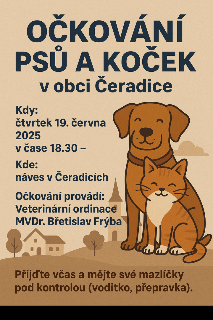 Očkování psů a koček